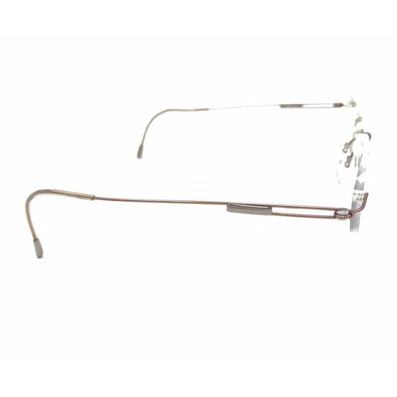 Silhouette 7534 40 6083 Titanium Brown Rimless Eyeglasses Frames 19 140 Austria - Picture 4 of 13